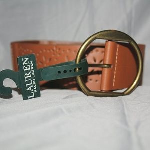 NWT Ralph Lauren Genuine Leather Brown Belt Women's Size S